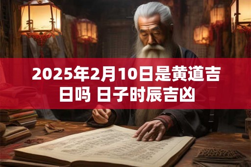 2025年2月10日是黄道吉日吗 日子时辰吉凶 2025年2月10日是黄道吉日吗 日子时辰吉凶
