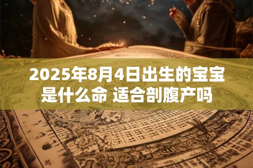 2025年8月4日出生的宝宝是什么命 适合剖腹产吗 2025年8月4日出生的宝宝是什么命 适合剖腹产吗