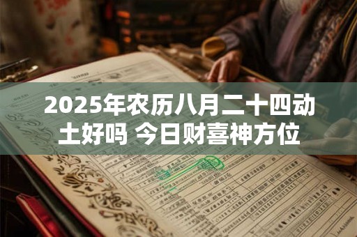 2025年农历八月二十四动土好吗 今日财喜神方位 2025年农历八月二十四动土好吗 今日财喜神方位