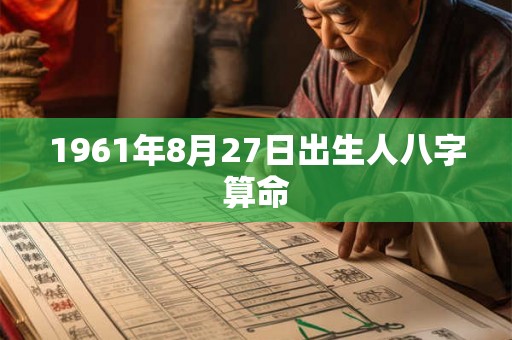 1961年8月27日出生人八字算命 1961年8月27日出生人八字算命