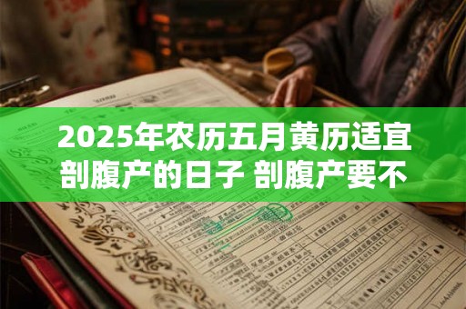 2025年农历五月黄历适宜剖腹产的日子 剖腹产要不要挑时辰 2025年农历五月黄历适宜剖腹产的日子 剖腹产要不要挑时辰
