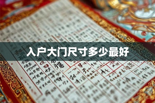 入户大门尺寸多少最好 入户大门尺寸多少最好