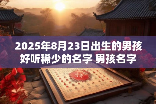 2025年8月23日出生的男孩好听稀少的名字 男孩名字简单大气大全 2025年8月23日出生的男孩好听稀少的名字 男孩名字简单大气大全