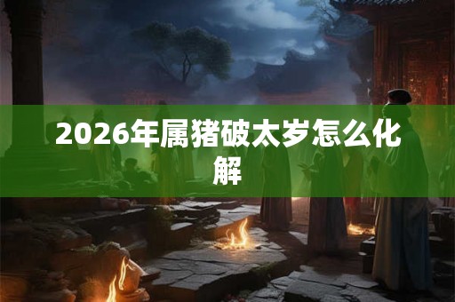 2026年属猪破太岁怎么化解 2026年属猪破太岁怎么化解
