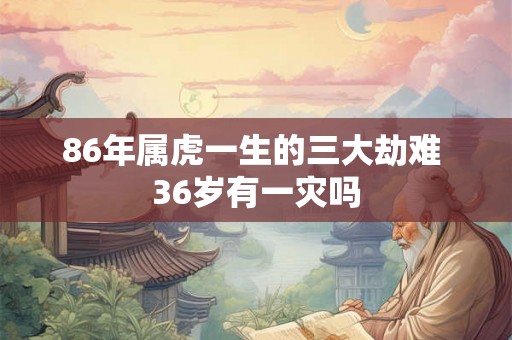 86年属虎一生的三大劫难 36岁有一灾吗