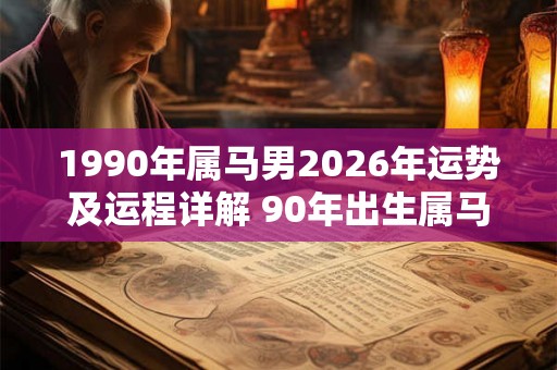 1990年属马男2026年运势及运程详解 90年出生属马人2026全年每月运势男性 1990年属马男2026年运势及运程详解 90年出生属马人2026全年每月运势男性