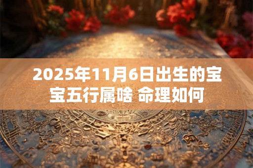 2025年11月6日出生的宝宝五行属啥 命理如何 2025年11月6日出生的宝宝五行属啥 命理如何