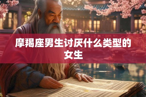 摩羯座男生讨厌什么类型的女生 摩羯座男生讨厌什么类型的女生