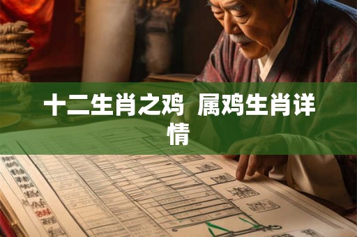 十二生肖之鸡 属鸡生肖详情 十二生肖之鸡 属鸡生肖详情
