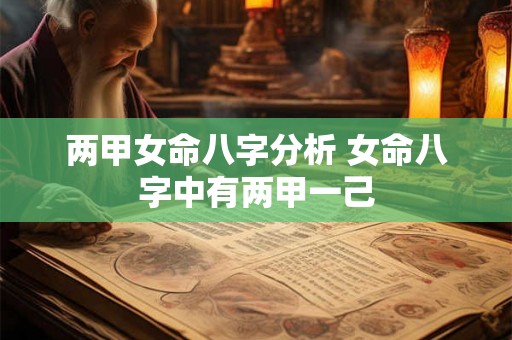 两甲女命八字分析 女命八字中有两甲一己 两甲女命八字分析 女命八字中有两甲一己