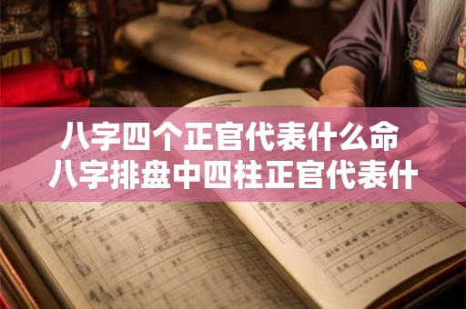 八字四个正官代表什么命 八字排盘中四柱正官代表什么 八字四个正官代表什么命 八字排盘中四柱正官代表什么