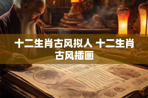 十二生肖古风拟人 十二生肖古风插画 十二生肖古风拟人 十二生肖古风插画