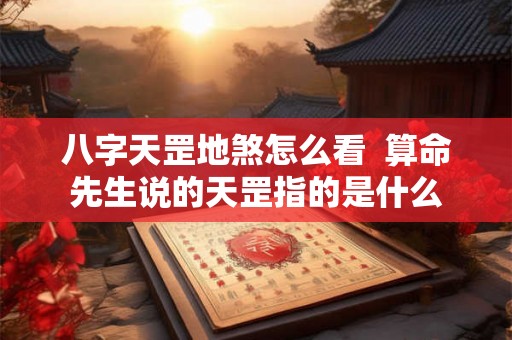 八字天罡地煞怎么看  算命先生说的天罡指的是什么