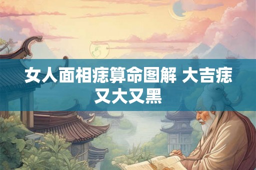 女人面相痣算命图解 大吉痣又大又黑