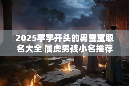 2025宇字开头的男宝宝取名大全 属虎男孩小名推荐