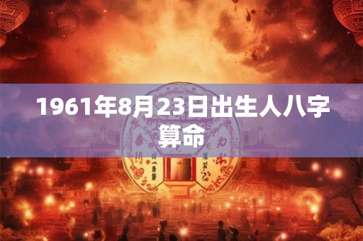 1961年8月23日出生人八字算命 1961年8月23日出生人八字算命