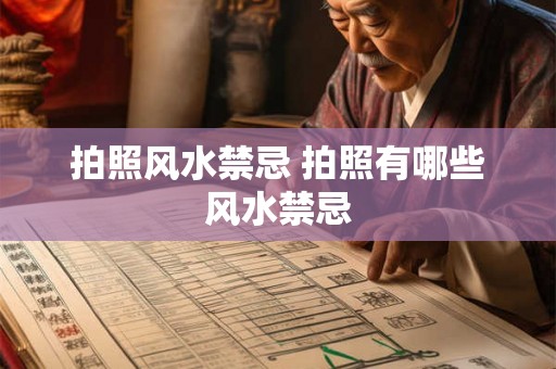 拍照风水禁忌 拍照有哪些风水禁忌