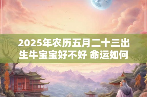 2025年农历五月二十三出生牛宝宝好不好 命运如何