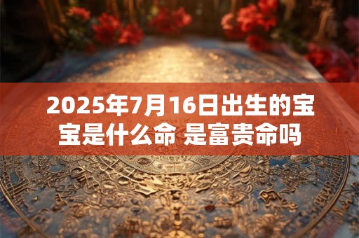 2025年7月16日出生的宝宝是什么命 是富贵命吗