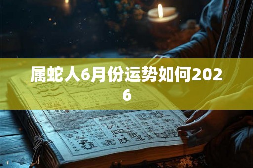 属蛇人6月份运势如何2026 属蛇人6月份运势如何2026