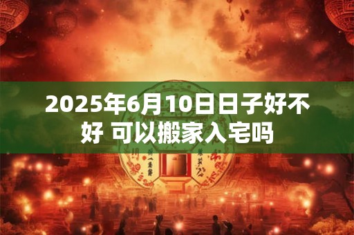 2025年6月10日日子好不好 可以搬家入宅吗 2025年6月10日日子好不好 可以搬家入宅吗