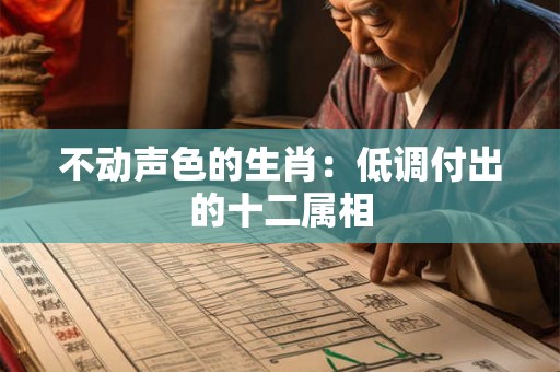 不动声色的生肖：低调付出的十二属相