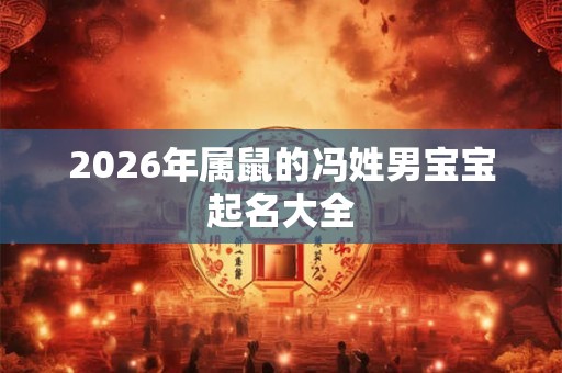 2026年属鼠的冯姓男宝宝起名大全 2026年属鼠的冯姓男宝宝起名大全