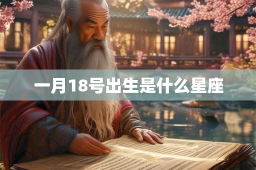 一月18号出生是什么星座 一月18号出生是什么星座