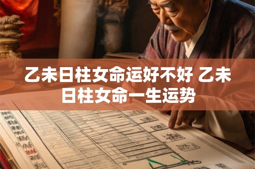 乙未日柱女命运好不好 乙未日柱女命一生运势 乙未日柱女命运好不好 乙未日柱女命一生运势