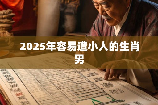 2025年容易遭小人的生肖男