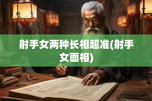 射手女两种长相超准(射手女面相)