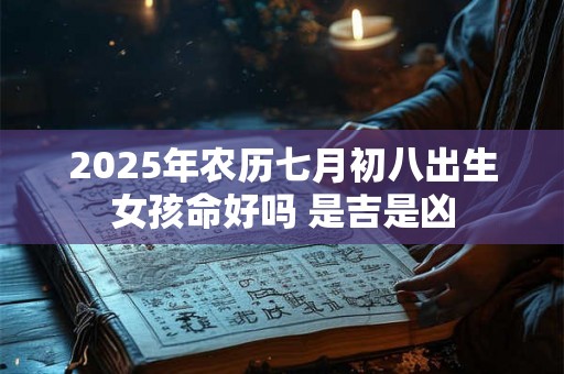 2025年农历七月初八出生女孩命好吗 是吉是凶
