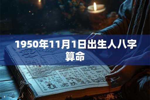 1950年11月1日出生人八字算命