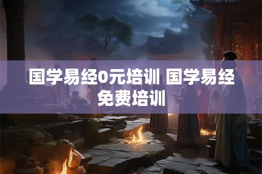 国学易经0元培训 国学易经免费培训