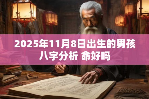 2025年11月8日出生的男孩八字分析 命好吗 2025年11月8日出生的男孩八字分析 命好吗