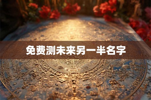 免费测未来另一半名字 免费测未来另一半名字