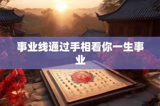事业线通过手相看你一生事业 事业线通过手相看你一生事业