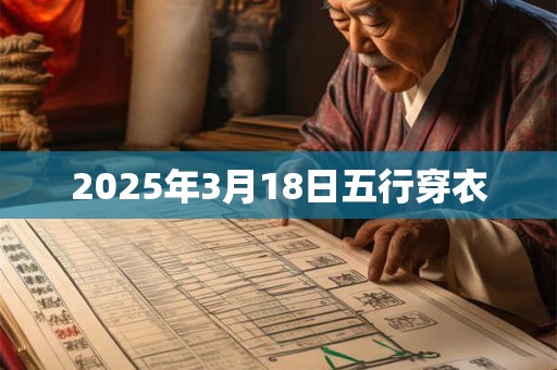 2025年3月18日五行穿衣 2025年3月18日五行穿衣