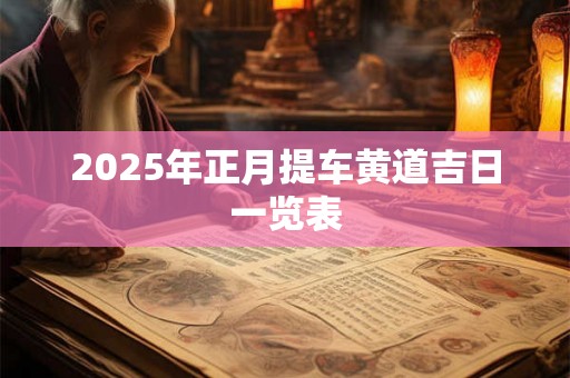 2025年正月提车黄道吉日一览表 2025年正月提车黄道吉日一览表