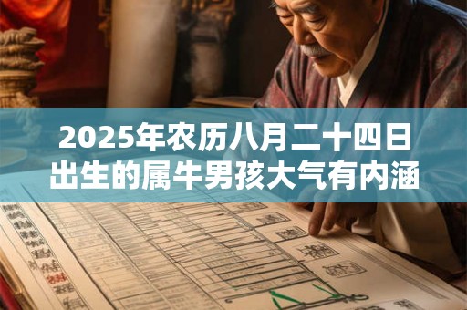2025年农历八月二十四日出生的属牛男孩大气有内涵的名字大全