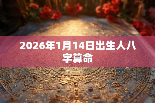 2026年1月14日出生人八字算命