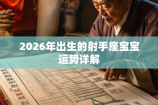 2026年出生的射手座宝宝运势详解