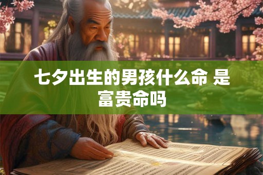七夕出生的男孩什么命 是富贵命吗 七夕出生的男孩什么命 是富贵命吗