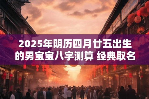 2025年阴历四月廿五出生的男宝宝八字测算 经典取名
