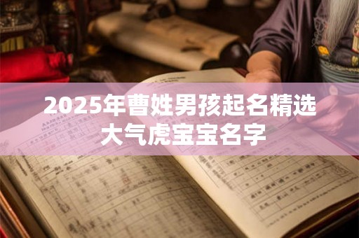 2025年曹姓男孩起名精选 大气虎宝宝名字