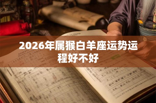 2026年属猴白羊座运势运程好不好 2026年属猴白羊座运势运程好不好