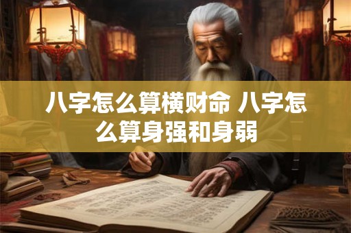 八字怎么算横财命 八字怎么算身强和身弱 八字怎么算横财命 八字怎么算身强和身弱