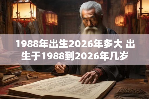 1988年出生2026年多大 出生于1988到2026年几岁