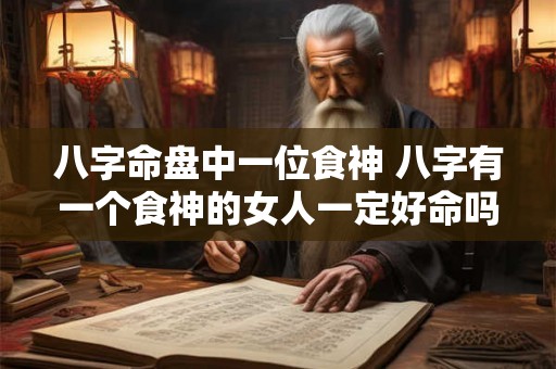八字命盘中一位食神 八字有一个食神的女人一定好命吗