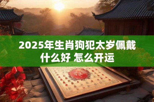 2025年生肖狗犯太岁佩戴什么好 怎么开运